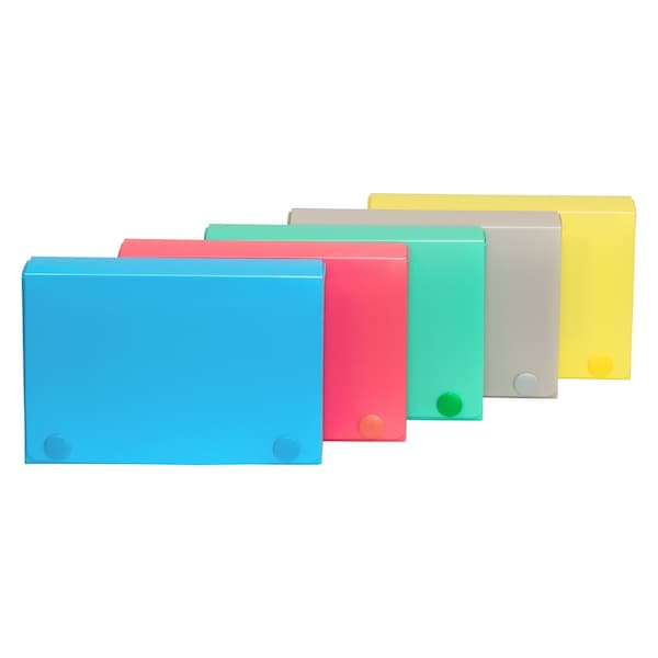 C-Line Products 3" x 5" Assorted Poly Index Card Case, 24EA/DS, 6DS/CT 58335-DS - main